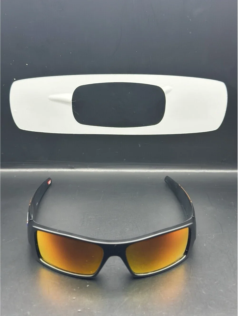 Oakley Gascan NFL Bengals Matte Black Ruby Iridium (BUCS Etched)